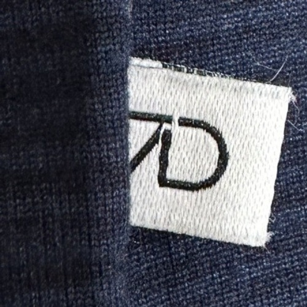 7 Diamonds Core T-Shirt Mens Navy Blue Ribbed Athletic Performance Gorpcore M - Picture 5 of 6